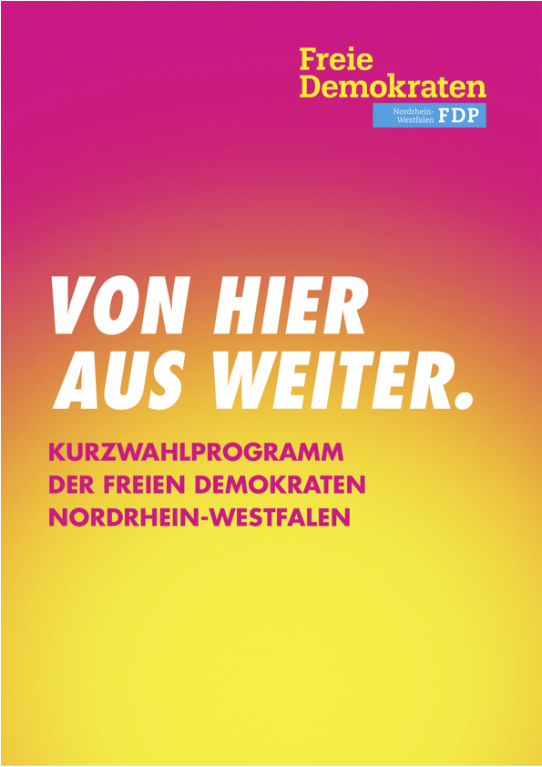 Kurzwahlprogramm der FDP Nordrhein-Westfalen