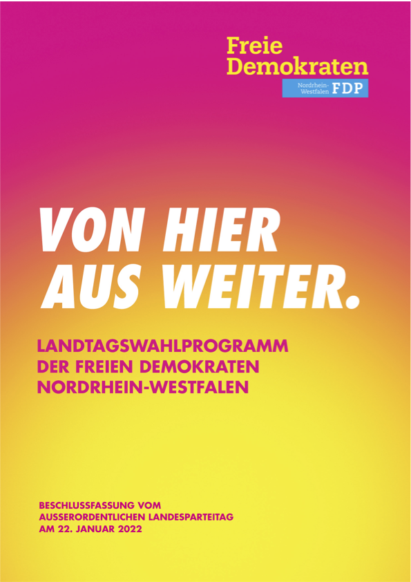 Wahlprogramm der FDP Nordrhein-Westfalen (Beschlussfassung)